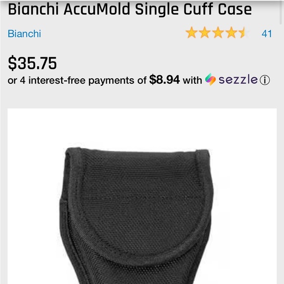 Bianchi AccuMold Single Cuff Handcuff Case - Picture 2 of 4